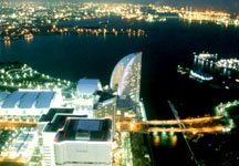 Baía de Yokohama à noite